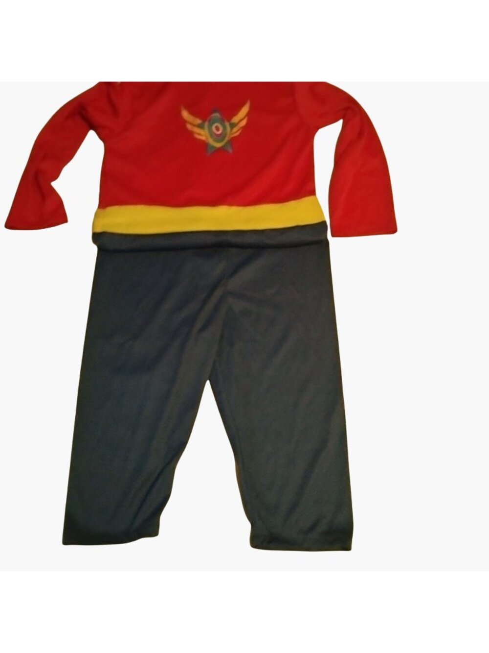 Kids Superhero Costume Red  Blue Yellow Accent Child Small